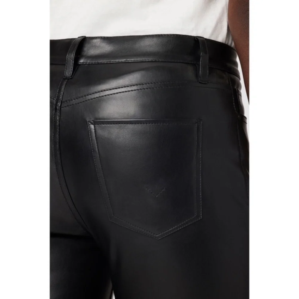 Hudson Barbara Beauty Vegan Leather Pants - Picture 4 of 9